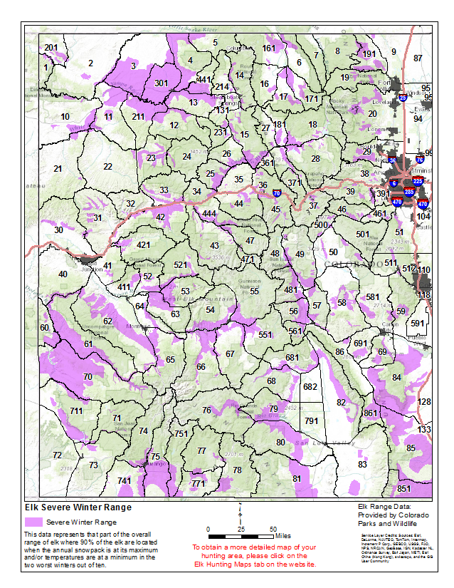 Statewide Elk Hunting Maps Start My Hunt
